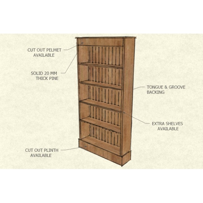 Bookshelf Plain 6 X 3 Furniture Maker, Tongue And Groove Bookcase