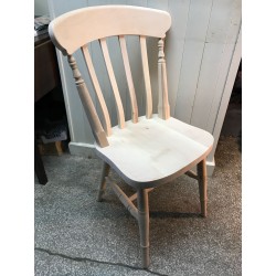 Wide Seat Lath Back Chair